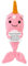 TOYMIS Positiver Narwal, Gehäkelter Narwal Positiver Wal Gehäkelt Positive Tiere Gehäkelte Meerestiere Positive Häkelpuppe für Motivierendes Geschenk Party-Dekoration(Rosa)