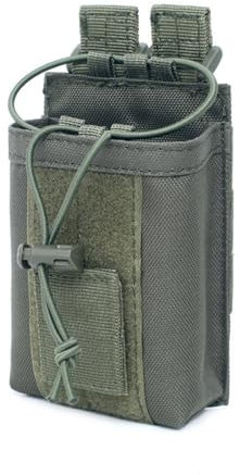 Taktische Funkgeräte Tasche Pouch Walkie Talkie Tasche MOLLE Funkgerätehalter Gürtel Radio Tasche Funkgeräteholster für Dienstgürtel Zwei-Wege Walkie-Talkie-Holster für Baofeng Motorola (Grün)