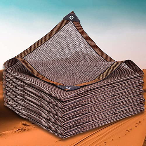 Sunblock-Schattennetz für Außenbereich, atmungsaktiv, Markise für Wintergarten, Dach, 2 m7 m, rechteckig, 90 % UV-beständig, 8 x 10 m