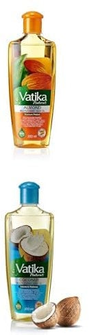 Vatika Naturals Multivitamin Enriched Almond + Coconut Enriched Hair Oil (200ml) Set with 100% Natural Oils For Root To Tip Nourishment 100% Natural Oils Unique Formulation For thick, Voluminous Hair