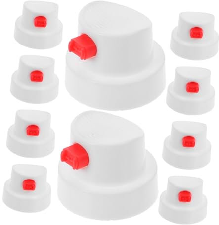 DOITOOL 10pcs Precision Spray Paint Nozzles for Detail Work Replacement Caps for Aerosol Cans Compatible Spray Tools and Easy to Install