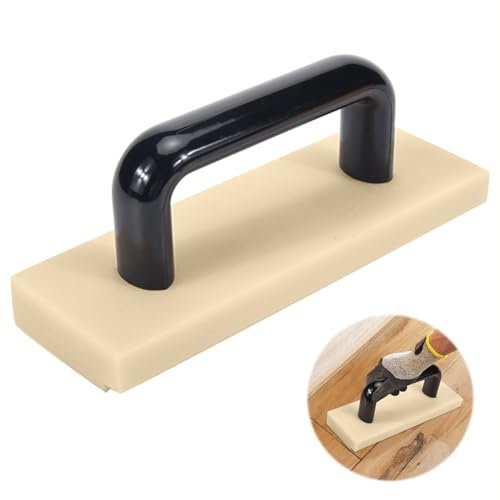 DASIAUTOEM Schlagklotz Vinylboden, 200mm Vinyl Schlagholz Laminat, Laminatboden Klicksystem mit Griff, Bodenleger Laminat Werkzeug, Vinyl Laminat Verlegewerkzeuge für GroßEm Boden Verlegewerkzeug