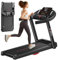 CURSOR Tapis Roulant Elettrico Salvaspazio 14KM/H, Tapis Roulant Pieghevole con Cardiofrequenzimetro e 3.0HP Motore Silenzioso Potenziato, Treadmill con 12 Programmi di Allenamento, 136KG