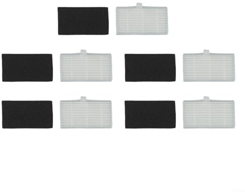 5er-Pack Staubsaugerfilter-Set, HEPA-Filter Ersatz für D10 Roboter-Staubsauger