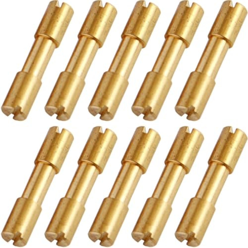 10PCS Corby Brass Knife Handle Pin Rivets Knife Handles Fastening Screws Bolt