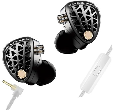 Jazuaiao Fidelities - Auricolari da gioco con scheda audio DSP e alloggiamento in metallo per un suono coinvolgente Cuffie da gioco DSP professionali