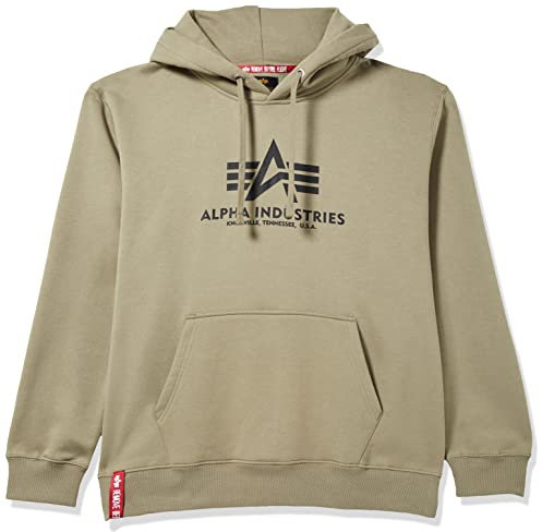 Alpha Industries Herren Basic Hoody Kapuzensweat Für Kapuzenpullover, Olive, M EU