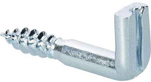 Slotted Square 60 mm x 6 mm Heavy duty hooks twin pack