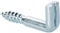 Slotted Square 60 mm x 6 mm Heavy duty hooks twin pack