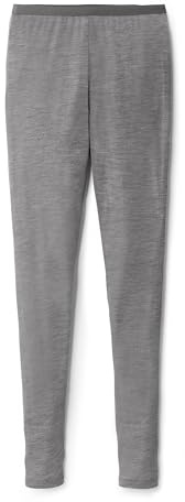 CALIDA True Confidence Leggings Damen, aus Wolle-Seide, Feinripp, thermoregulierend, geruchsneutralisierend Platin melé_ 40-42