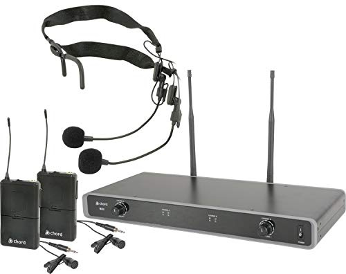 Chord | Quality Dual Neckband & Lapel Microphone System | UHF 611.775 + 613.825MHz