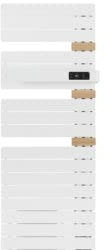 Radiateur Sèche-serviette - Mat À Droite Avec Soufflerie 1500w Blanc Brillant/chêne - 483243