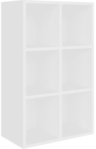 vidaXL Bücherregal, 50 x 25 x 80 cm, Weiß