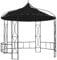 vidaXL Pavillon UV-beständig Wasserbeständig Festzelt Partyzelt Gartenpavillon Gartenzelt Bierzelt Garten Zelt 300x290cm Anthrazit Rund