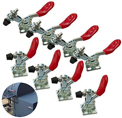 MIKMAYTOO Small Quick Release Horizontal Toggle Clamp 201A Hand Tool 60 lbs / 27kg (201-8PACK)