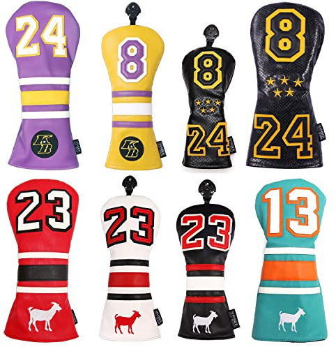 SHABIER Coprimazza per mazze da golf, in legno, stile sportivo, per driver Taylormade M5 M6 (nero 23 ibrido)