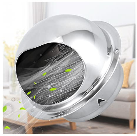 FEIYIQINGSHE Tapa De Rejilla Circular, Tapa De Ventilación De La Rejilla Redonda, Soporte De Pared Bull Soffit Vent con Pantalla Incorporada para La Cocina De Oficina. Cuarto De Baño,250mm/9.84in