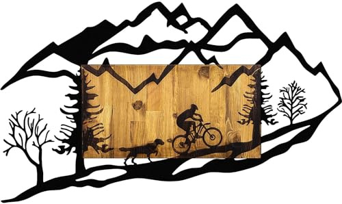 ojos Dekoratives Wandzubehör aus Holz 110 x 3 x 65 cm Deko Wohnzimmer, Deko Schlafzimmer - Aesthetic Room Decor - Wanddekoration, Kunstdruck, Wandbilder Nussbaum schwarz