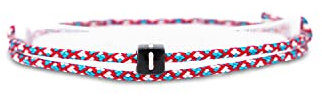 Made by Nami Surfer-Armband Personalisiert mit Buchstabe - Damen Herren Mädchen Pärchen-Armband individualisiert - Freundin Freundschaftsarmband Geschenk - Wasserfest & Verstellbar (Multi K)