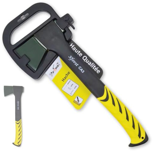 Xforst Accetta, Ascia Spaccalegna professionale, impugnatura in fibra di vetro ergonomico. Con protezione lama X-CA3.