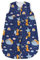 TupTam Baby Sommer Schlafsack 0.5 TOG aus OEKO-TEX zertifizierten Materialien, Farbe: Füchse Wolken/Dunkelblau, Größe: 62-74