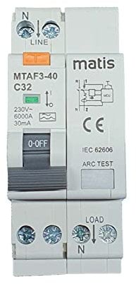 AFDD+FI/LS Brandschutzschalter 40A-30 mA C32 Typ A