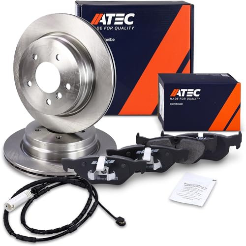 ATEC Germany Bremsenset Hinterachse inkl. Bremsscheiben Ø 300 mm Belüftet + Bremsbeläge Hinten Kompatibel mit BMW X1 (E84)