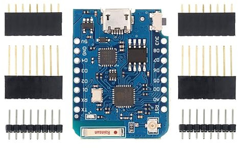 BerryBase D1 Mini Pro 16 MB NodeMcu mit ESP8266-12F WLAN Module CP2104 inkl. U.FL Anschluss, ESP8266 Chip WiFi Entwicklungsboard ESP-12F 16MB Byte Modul, kompatibel mit Arduino