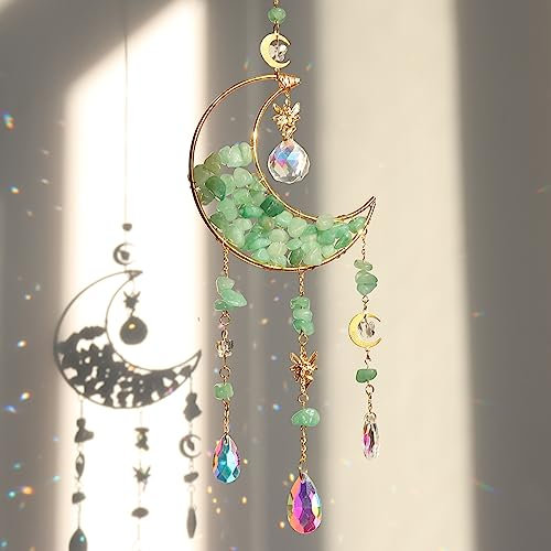 YeahBoom Atrapasoles Cristal,Colgante Cristal,Crystal Suncatcher Ornamento Colgante,Sun Catcher para Ventanas Jardines,Campanas Viento Cristal Atrapasueños para Colgar en Casa, Jardín, Oficina