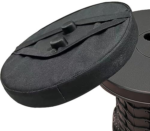 Outward Gear Dickes Sitzkissen für Teleskophocker, zusammenklappbare Hocker, Stuhlpolster mit verdicktem Memory-Schaum, passend für alle runden einziehbaren Klapphocker (nur Kissen)