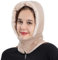 WANYIG 3 in 1 Strickmütze Fliegermütze Winddichte Winter Thermo Gesichtsmaske Sturmhauben Skimaske Damen Nackenwärmer Schlauchschal(08 Beige)