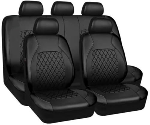 BEROZA Autositzbezüge, für Dacia Duster 2.Gen 1.Gen HM HS 2010-2023 5-Sitze Ledersitzbezüge Allwetter wasserdichtes Komfortabler Autositzbezug Full Set Sitzbezüge,B