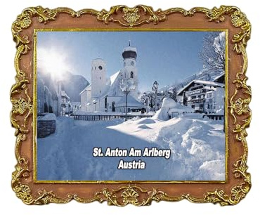 St. Anton Am Arlberg Tirol Österreich Kühlschrankmagnet 3D Reise Souvenir Kühlschrank Dekoration Magnetaufkleber Basteln Kollektion
