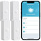 WiFi-Bewegungssensor: Intelligenter Bewegungsmelder mit App-Benachrichtigungen, kabelloser Kontaktsensor für Smart Home-Automatisierung, funktioniert mit Alexa Echo (4 Stück)