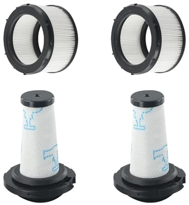 Filter für Rowenta X-FORCE FLEX 9.60 und X-NANO ESSENTIAL RH20xx | 2 Vorfilter + 2 Motorfilter für Rowenta X-FORCE FLEX 9.60, Ersatzfilter für ZR009010,ZR009012