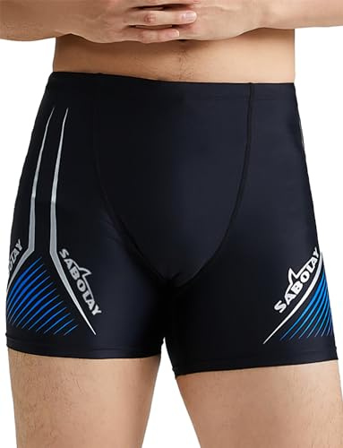 SEAUR Maillot de Bain pour Homme Maillot de Bain de Compétition et d'entraînement Athlétique Jammer de Bain Homme Sport Natation Surf L