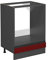 Vicco Armario para Horno Empotrado R-Line, Rojo/Antracita, 60 cm, ET Antracita