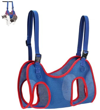 RIVDEE Hundepflege Hängematte, Hund Hängematte für die Pflege, Hundepflege Hängematte Set für Hunde und Katze, für Nägelschneiden die Fellpflege, Haustier Ohren Augenpflege (L)