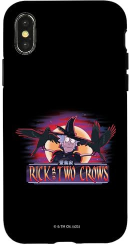 Rick and Morty Rick and two crows Case for iPhone X/XS