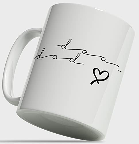 Taza para el Día del Padre, Tazas originales para el Desayuno, Tazas para Padres Primerizos, Tazas Originales para Regalar Padres. (Dear dad)