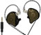 KAMINRUN ND Venus in Ear Monitor Headphones, 10 mm Double Magnetic Dynamic Driver IEM Earphones, HiFi Wired Gaming Earbuds, 2 Pin Detachable Cable (Without Mic, Black, 3.5mm Plug)