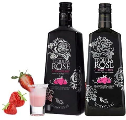 Tequila Rose Strawberry Cream Liqueur | 15% ABV (Pack of 2 Bottles x 70cl)