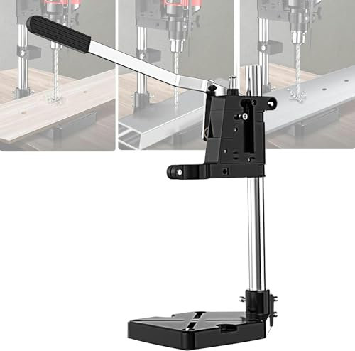Drill Press Stand for Hand Drill, Bench Drill Press Stand, Drill Press Floor Table Standing Press Workbench Wood Drilling Machine for Iron Wood