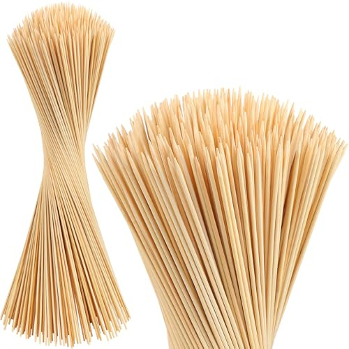 150 Pack Marshmallow Roasting Sticks, 30 Inch Smores Stick Extra Long for Fire Pit, 5mm Thick Bamboo Barbecue Skewers Outdoor for BBQ Kabob Grilling, Campfire, Hotdog, Plant Support