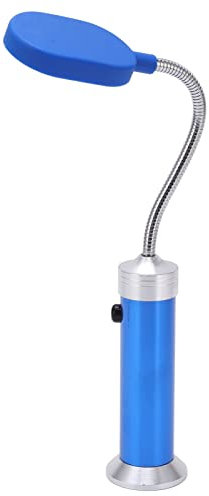 Phefop Magnetische Schwanenhalslampe, LED-Nähmaschinenleuchte mit hoher Helligkeit, Werkstatt-Werkzeuglampe für die Werkstatt, Drehbank, Grillbeleuchtung, Angeln (blau)