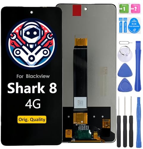 iYAiYO Schermo LCD Display Digitalizzatore Touch Screen Ricambio Compatibile con Blackview Shark 8 Original Schermo Completo con Strumenti