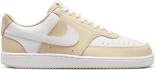 NIKE Herren Court Vision Low Sneaker, Lt Khaki/White, 41 EU