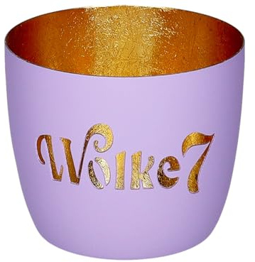 Giftcompany Madras Windlicht M Wolke 7 lila/Gold 8,5cm