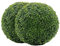 2er Buchsbaumkugel grün Ø 18/23/28 cm, Buchsbaum Kugel UV-beständig, Formschnitt Kunstpflanze Dekopflanze,Buchskugel Künstliche Pflanze, Indoor und Outdoor dekorative Kugelpflanzen für Haus Garten