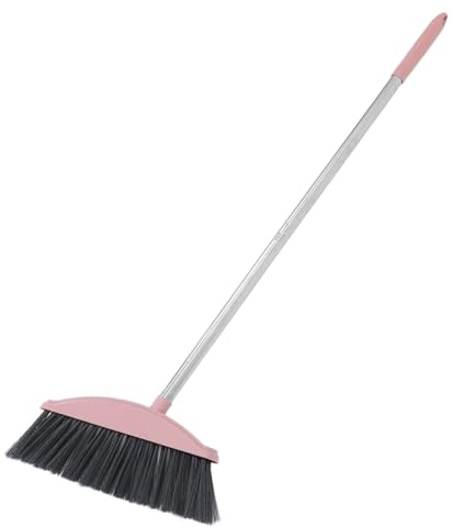 CHILDWEET Heavy Duty Floor Broom with Long Ergonomic Handle Soft Bristles for Indoor Outdoor Use Dust Sweeping Patio Cleaning Supplies Gentle Floors Efficient Cleaning Tool